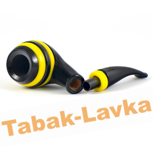 Трубка Vauen Stripe 237 Black/Yellow (фильтр 9 мм)