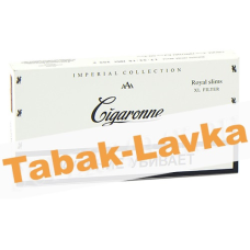 Сигареты Cigaronne White Royal Slims XL Filter  (МРЦ 600) портсигар