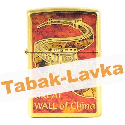 Зажигалка Zippo 29244 - Great Wall of China - High polish Brass