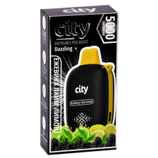 POD система City - Dazzling 5000 затяжек - Ежевика - Лайм - Лимон - 1,8% - (1 шт.)