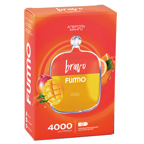 POD система Fummo - Bravo 4000 затяжек - Апероль - Манго - 2% - (1 шт.)