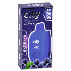 POD система City - Dazzling 5000 затяжек - Черника - 1,8% - (1 шт.)