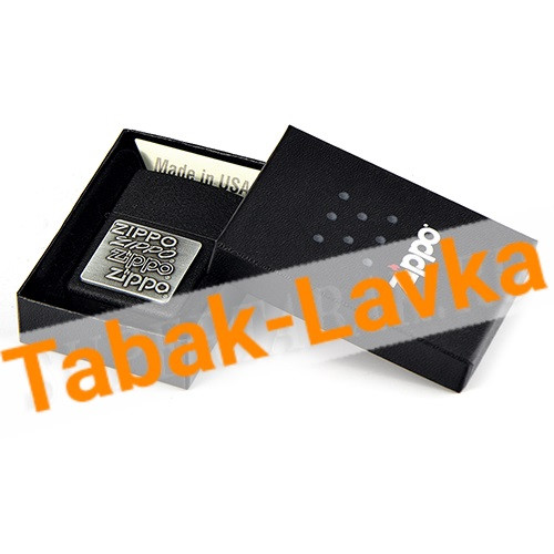 Зажигалка Zippo 363 Black Crackle™ - Emblem ZippoZippoZippo