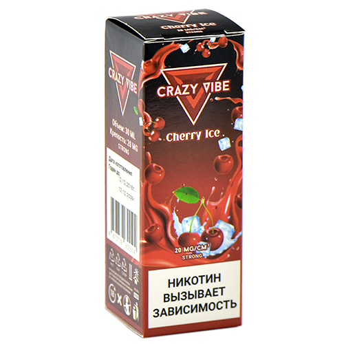 Жидкость для эл. сигарет - Crazy Vibe Strong - Cherry Ice (30 мл)