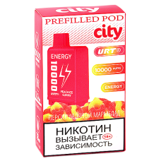 Картридж City Energy 10.000 - Персик - Ледяной мармелад (1 шт.)