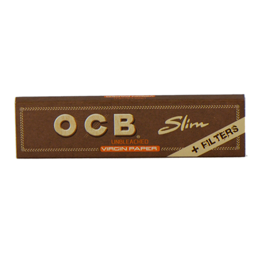 Бумага самокруточная OCB King Size Slim Virgin Unbleached + Filter Tips