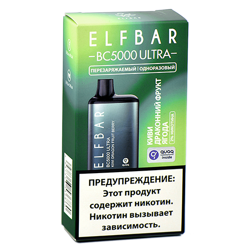 POD система Elf Bar - BC 5000 ULTRA - Киви - Питайя - Ягода 2% - (1 шт.)