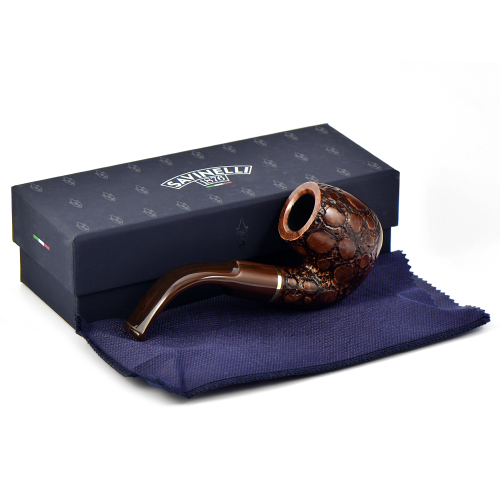 Трубка Savinelli Alligator - Brown 614 (фильтр 9 мм)