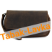 Сумка P&A - 414 Buffalo Dark Brown - для 2 трубок - с кисетом для табака