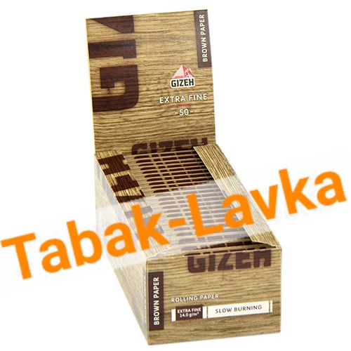 Бумага самокруточная Gizeh Extra Fine Brown (50шт)