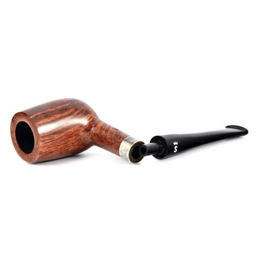 Трубка Stanwell Flame Grain Silver Mounted - 29 (без фильтра)