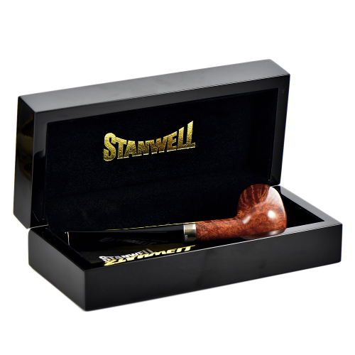 Трубка Stanwell Flame Grain Silver Mounted - 29 (без фильтра)