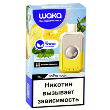 POD-система Waka soPro -  7000 затяжек - Лимон - Мята - 2% (1 шт.)