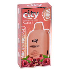 POD система City - Dazzling 5000 затяжек - Гранатовая ягода - 1,8% - (1 шт.)