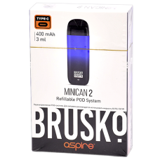 Многоразовая POD-система Brusko MINICAN 2 Black-Gray Gradient