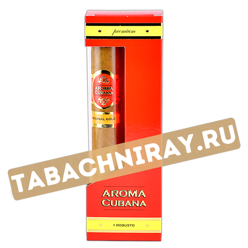 Сигара Aroma Cubana Robusto Original Gold (стеклянная туба) 1 шт