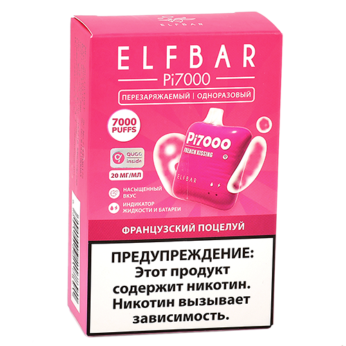 POD система Elf Bar - Pi 7000 - Французский поцелуй - 2% - (1 шт.)