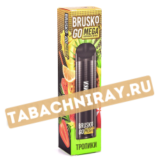 Одноразовый электронный испаритель Brusko Go MEGA - Тропики (2200 затяжек) SALE!!!