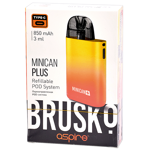 Многоразовая POD-система Brusko MINICAN PLUS Red-Yellow Gradient