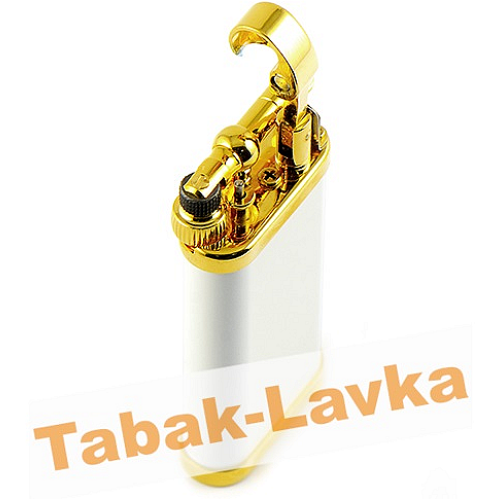 Зажигалка трубочная Im Corona 64-5110 Old Boy White Goldplated