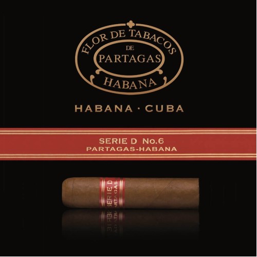 Сигара Partagas Serie D №6 (пачка 5 шт.)