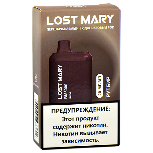 POD система Lost Mary - BM 5000 - Рутбир - 2% - (1 шт.)