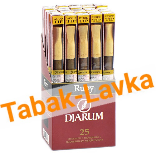 Сигариллы Djarum Ruby - Деревянный мундштук (1 шт.)