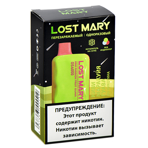 POD система Lost Mary Space Edition - OS 4000 - Киви - Маракуйя - Гуава - 2% - (1 шт.)