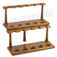 Подставка  деревянная Henry - 2x5 для 10 трубок - Brown