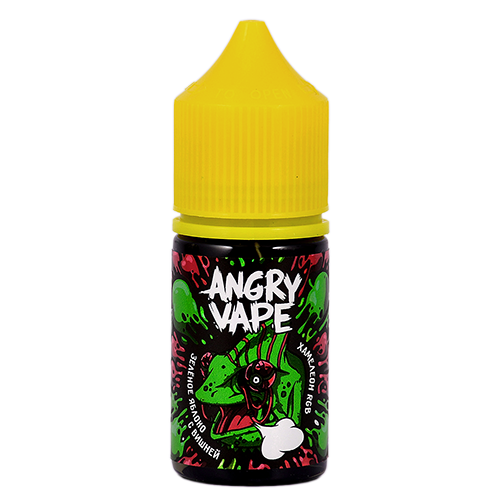 Жидкость для эл. сигарет - Angry Vape - Хамелеон RGB - Зелёное яблоко с вишней - (30 мл)