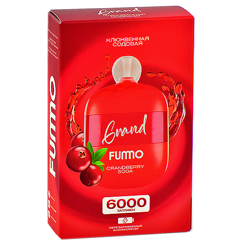 POD система Fummo - Grand 6000 затяжек - Клюквенная содовая - 2% - (1 шт.)