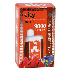 POD система City - King 9000 затяжек - Арбуз - Энергетик - 1,8% - (1 шт.)