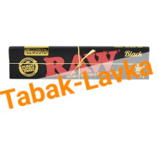 Бумага самокруточная RAW - KING SIZE - Classic BLACK (32 шт)