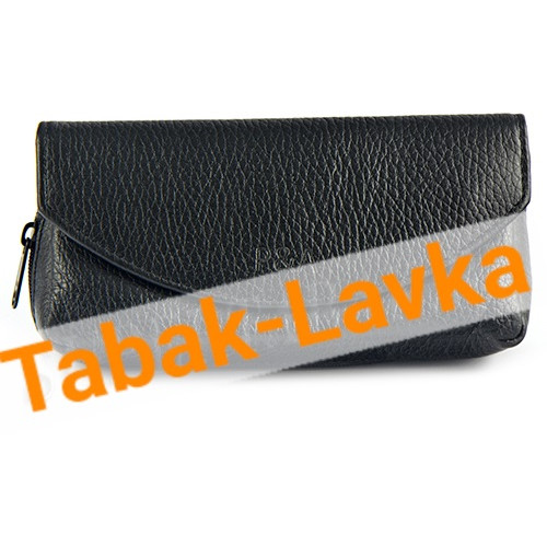 Сумка P&A - P315 Black - для 1 трубки - с отделением для табака