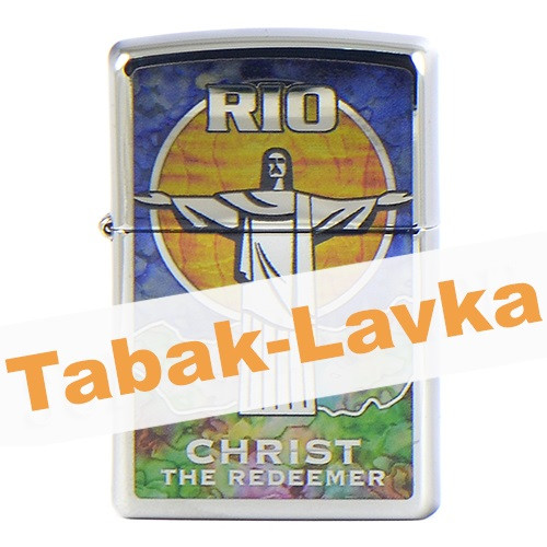 Зажигалка Zippo 29256 - Christ the Redeemer - High polish Chrome