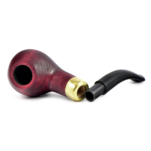 Трубка WoodPipe - Груша 002 - SandBlast Red - (фильтр 9 мм)