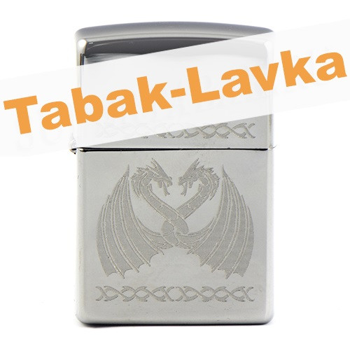 Зажигалка Zippo 29988 - Dancing Dragons - High Polish Chrome