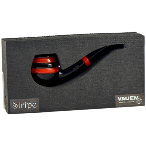 Трубка Vauen Stripe 337 Black/Red (фильтр 9 мм)