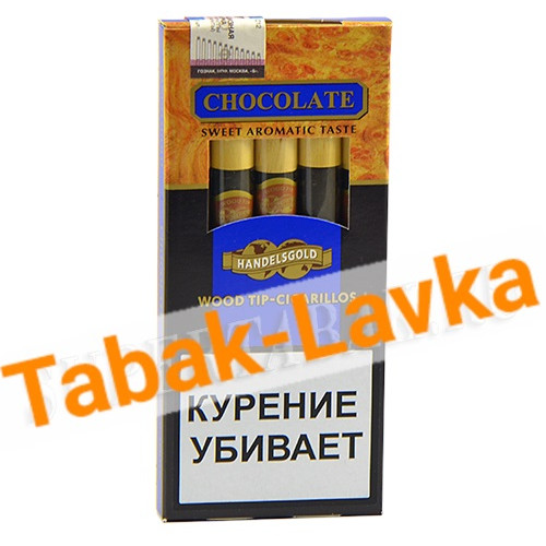 Сигариллы Handelsgold - Wood Tip - Blue (Chocolate) 5 шт.