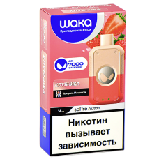 POD-система Waka soPro -  7000 затяжек - Клубника - 2% (1 шт.)