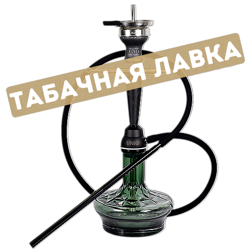 Кальян Amy Deluxe - 005.02 Unio Shisha (bk-bk) - чёрный / зелёный