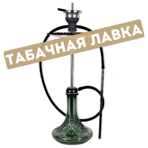 Кальян Amy Deluxe - 007.01 Unio Shisha (bk-bk) - чёрный / зелёный