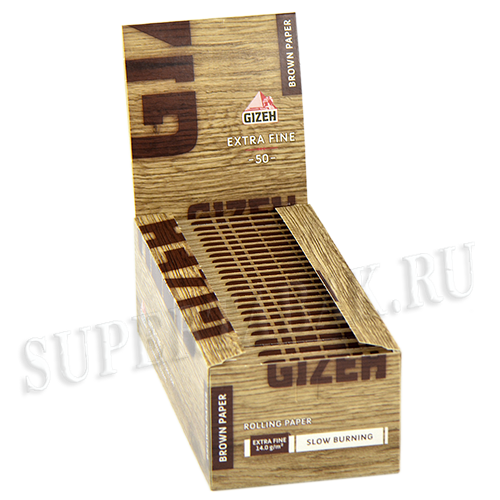 Бумага самокруточная Gizeh Extra Fine Brown (50шт)