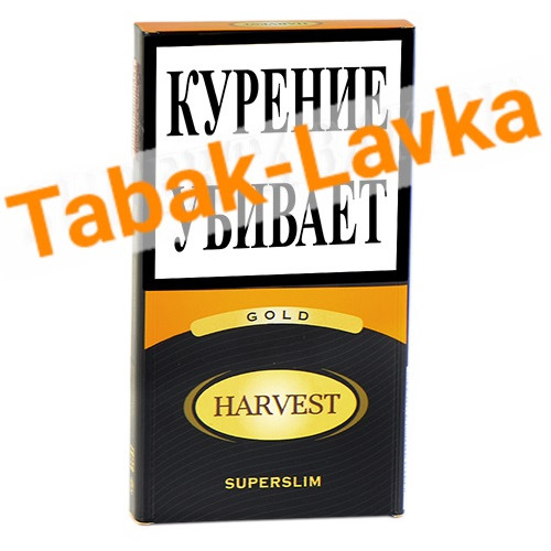 Сигареты Harvest - Superslim - Gold (Vanilla) - (МРЦ 230)