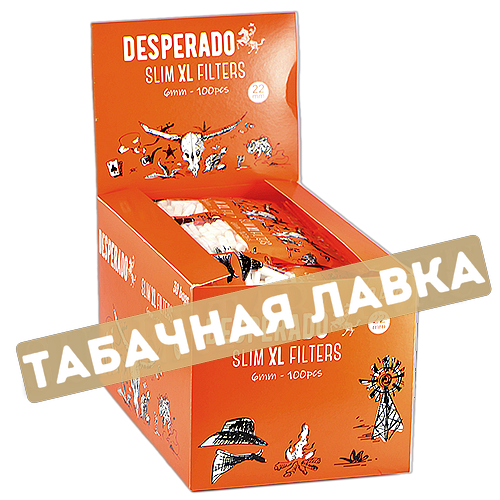 Фильтры для самокруток 6мм Desperados XL 22 мм (100 шт)