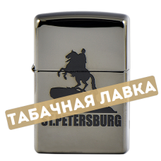 Зажигалка Zippo 150 -  St Petersburg Silhouette - Black Ice®  - SALE!!!