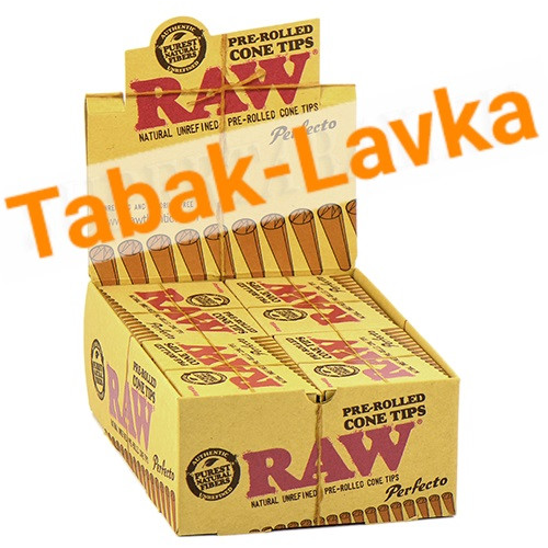 Бумажные фильтры RAW - Конические PRE-Rolled TIPS (21 шт) Perfecto