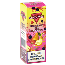 Жидкость для эл. сигарет - Crazy Vibe Strong - Strawberry - Pear - Blackberry (30 мл)