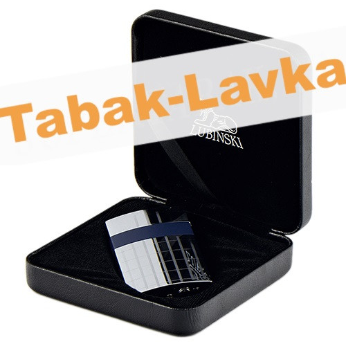 Зажигалка Lubinski Mantova WA550 - 3 Silver\Blue (турбо)