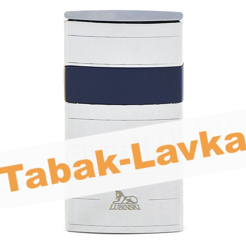 Зажигалка Lubinski Mantova WA550 - 3 Silver\Blue (турбо)